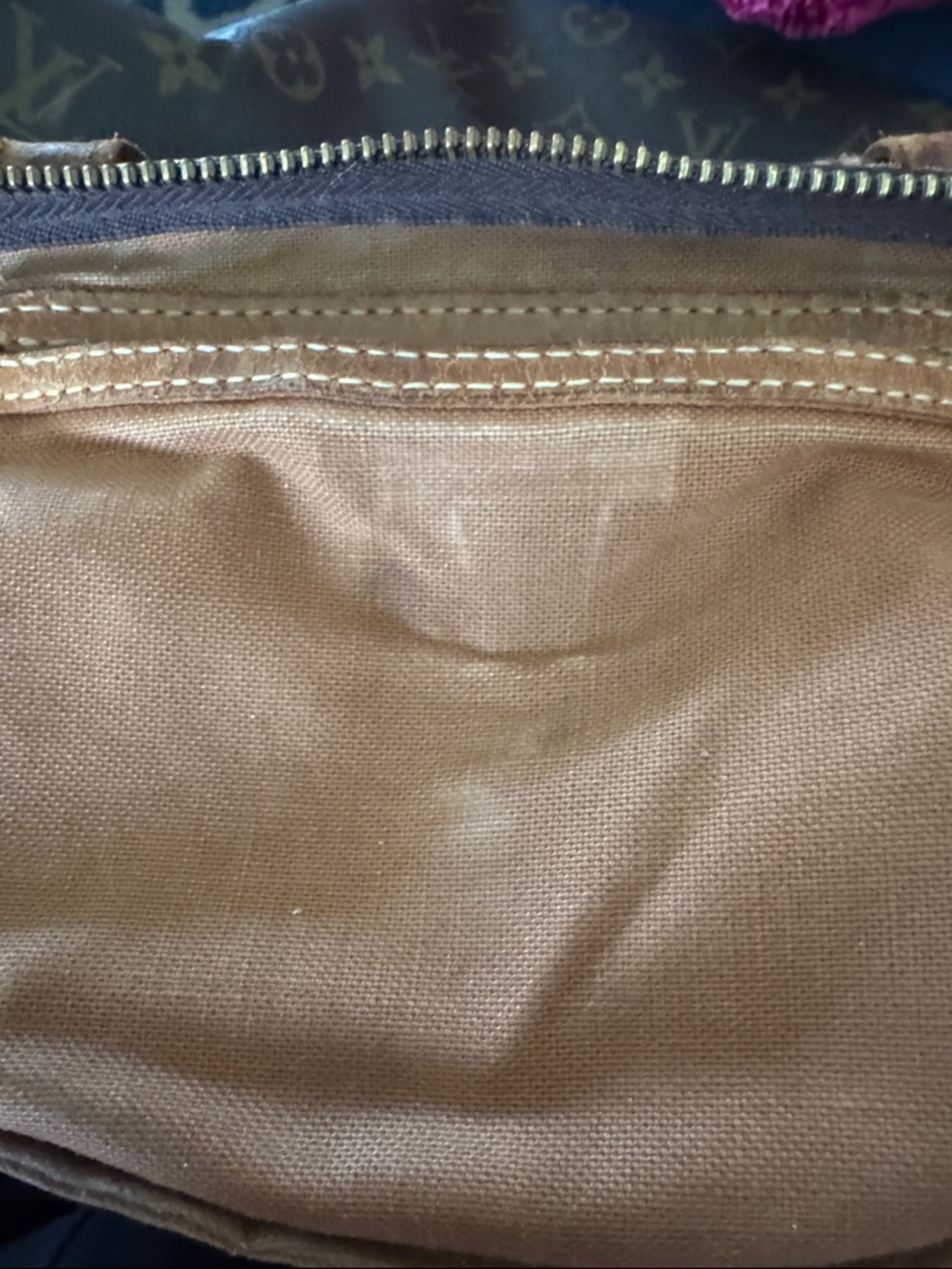Louis Vuitton Monogram Canvas Satchel in Brown and Gold Hardware- Speedy - Picture 11 of 13